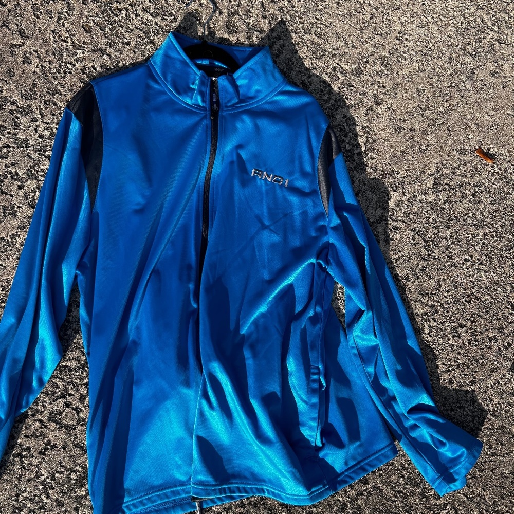AND1 Blue zip up Jacket